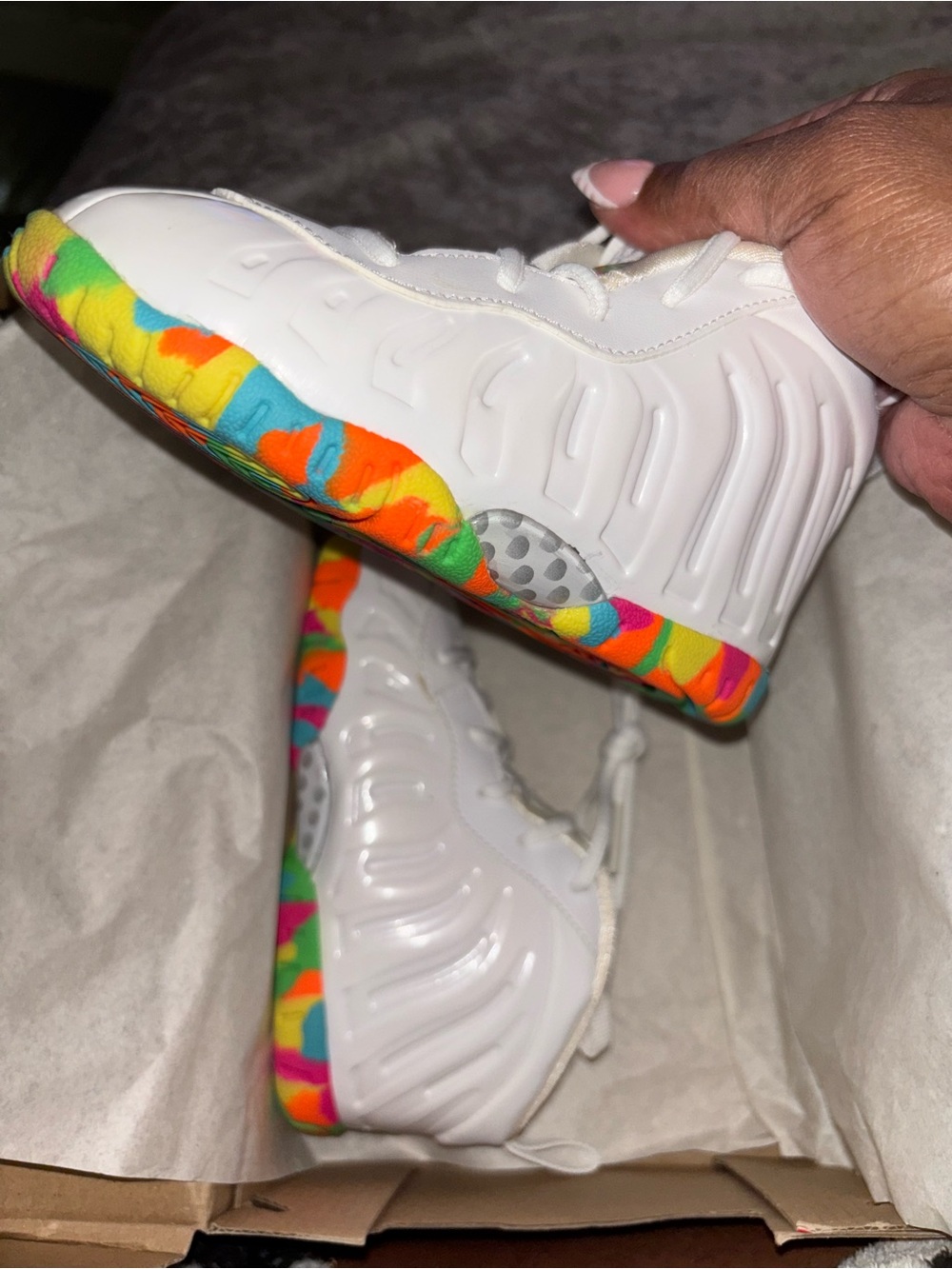 Nike fruity pebbles foams unisex